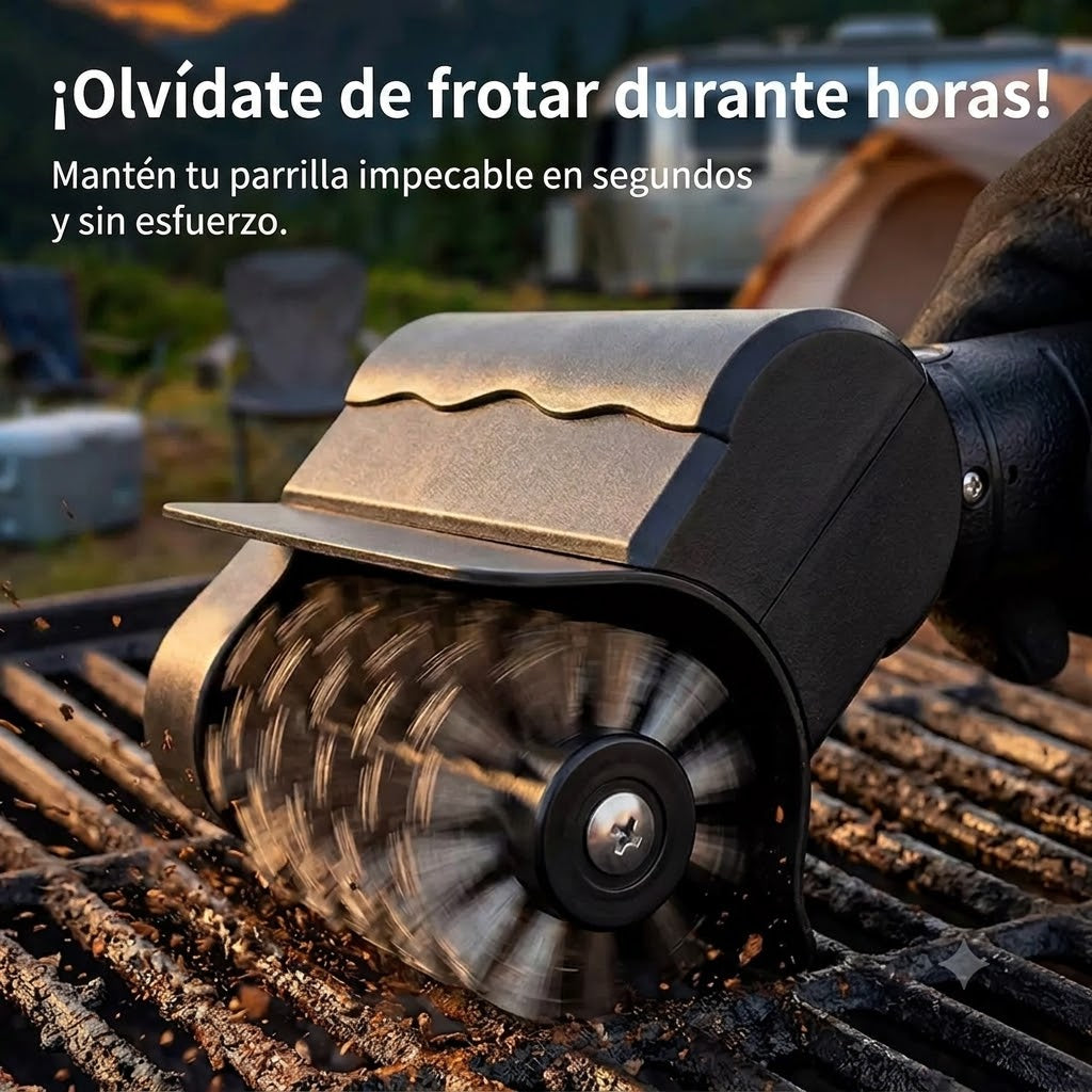 Kit Cepillo BBQ mas 12 Pares de Guantes