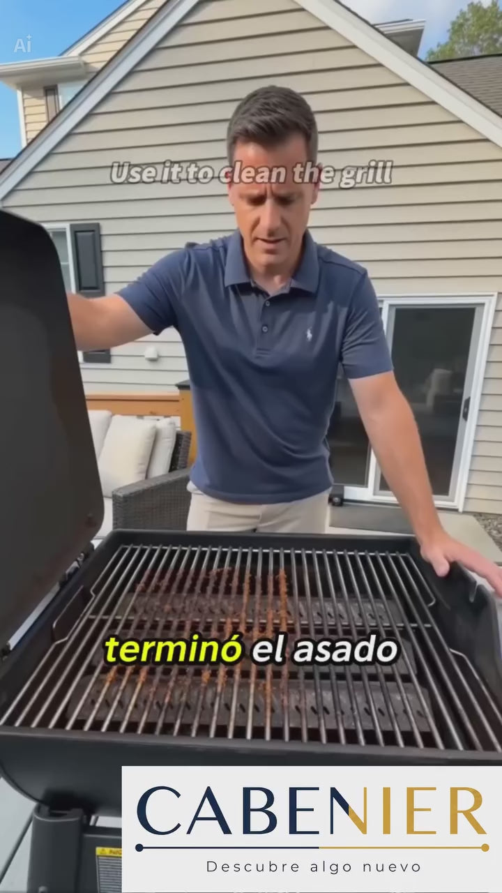 Kit Cepillo BBQ mas 12 Pares de Guantes